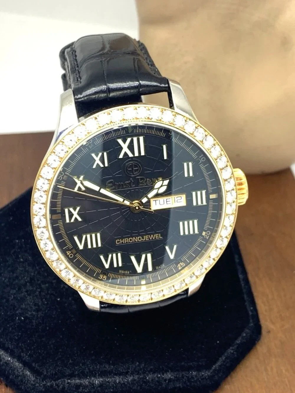 Ernst Benz Men's Watch GC10251TT Chrono Jewel Swiss Automatic 4CTW Diamond 47mm